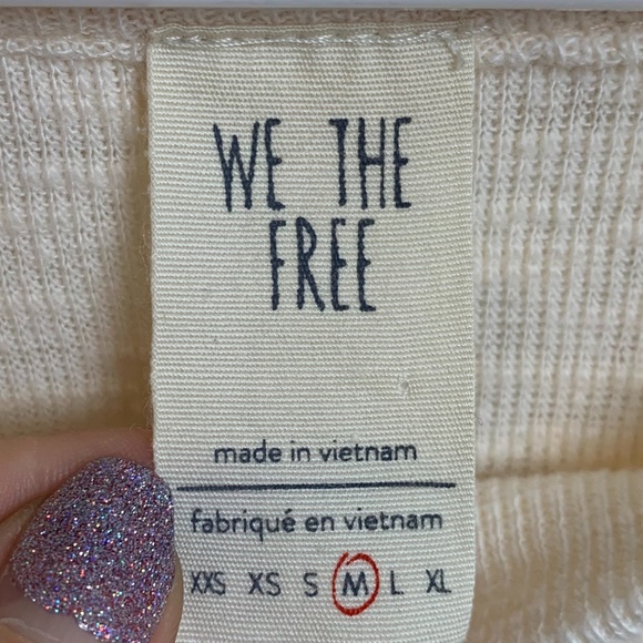 Free People Cream Don't Forget Me Top - Picture 5 of 7